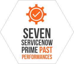 Seven ServiceNow Prime past performances